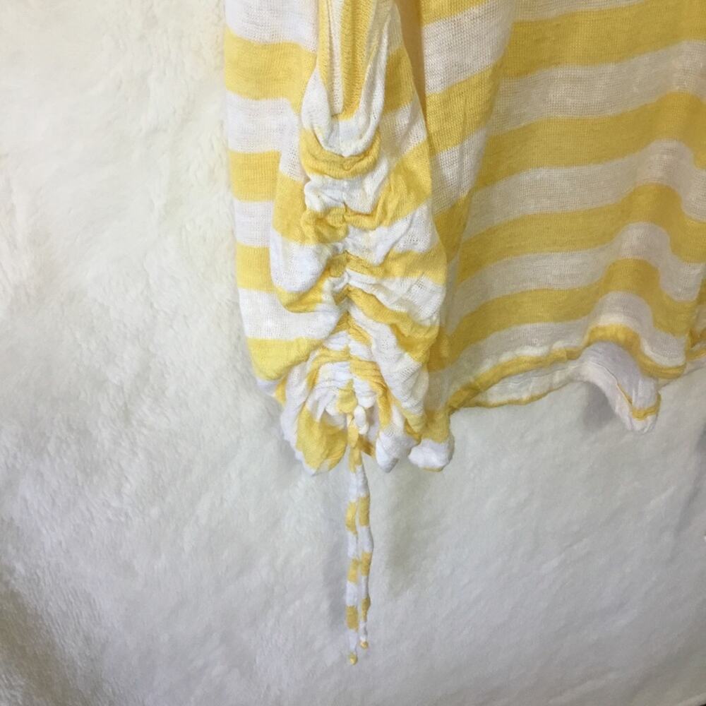 Coldwater Creek Yellow Stripped Long Sleeve Shirt - Picture 6 of 9